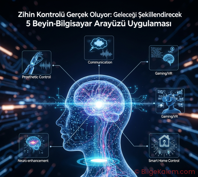 Zihin Kontrolü Gerçekleşiyor: Geleceği Şekillendirecek 5 Beyin-Bilgisayar Arayüzü Uygulaması