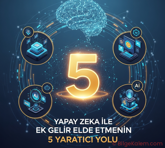 Yapay Zeka ile Ek Gelir Elde Etmenin 5 Yaratıcı Yolu: Kapsamlı Rehber