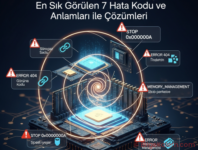 Bilgisayar Hata Kodları: Anlamları ve Çözümleri (7 Sık Görülen)