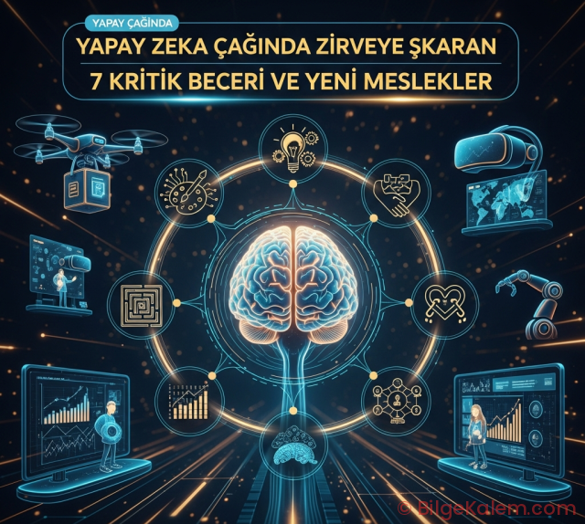 Yapay Zeka Çağında Zirveye Çıkaran 7 Kritik Beceri ve Yeni Meslekler | AI Kariyer Rehberi