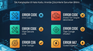 8 Sık Karşılaşılan Hata Kodu: Bilgisayar ve İnternet Sorunlarına Kapsamlı Çözümler