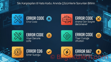 8 Sık Karşılaşılan Hata Kodu: Bilgisayar ve İnternet Sorunlarına Kapsamlı Çözümler