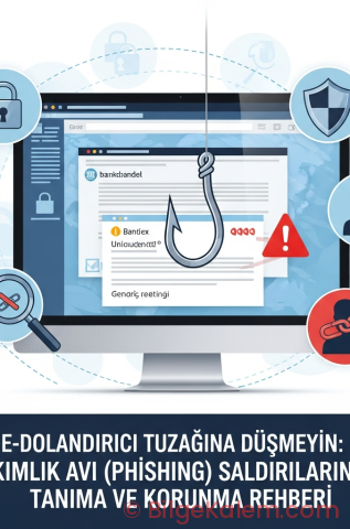 E-Dolandırıcılık Tuzağına Düşmeyin: Kimlik Avı (Phishing) Saldırılarını Tanıma ve Korunma Rehberi | Bilge Kalem
