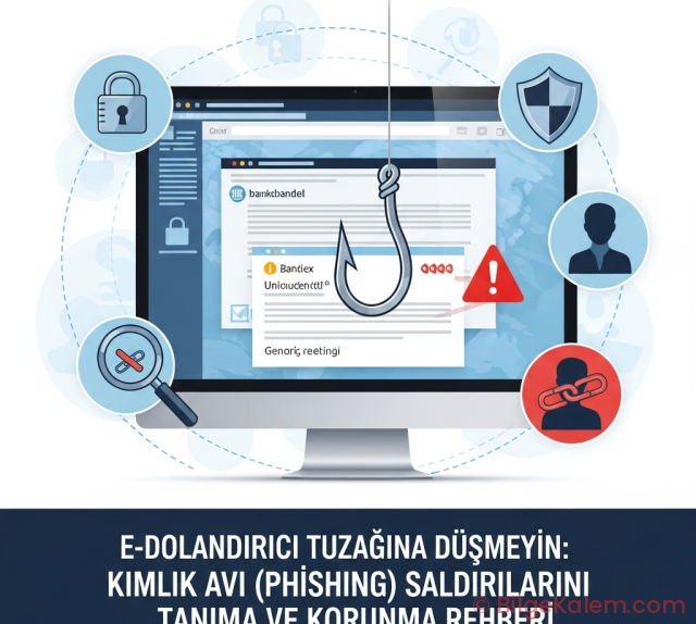 E-Dolandırıcılık Tuzağına Düşmeyin: Kimlik Avı (Phishing) Saldırılarını Tanıma ve Korunma Rehberi | Bilge Kalem E-Dolandırıcılık Tuzağına Düşmeyin: Kimlik Avı (Phishing) Saldırılarını Tanıma ve Korunma Rehberi | Bilge Kalem