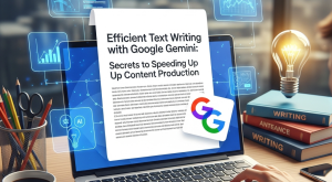 Google Gemini ile Verimli Metin Yazma: İçerik Üretimini Hızlandırmanın Sırları