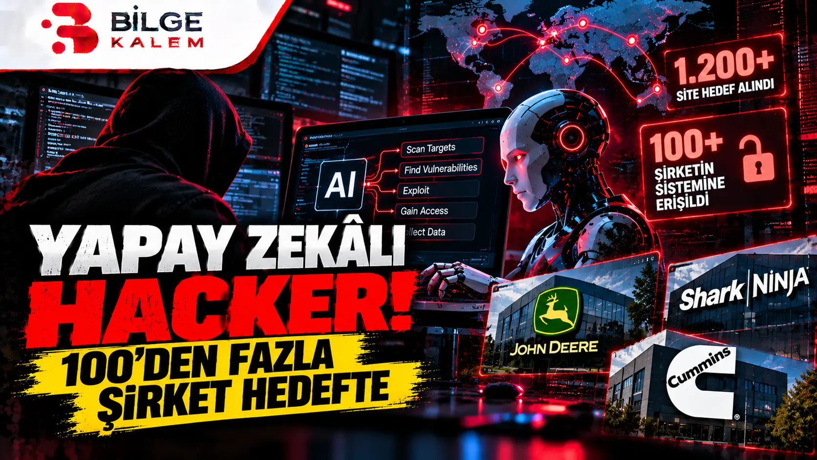 Bir Hacker Yapay Zekâya Talimat Verdi! 100’den Fazla Şirket Hedef Alındı Yapay Zekâlı Hacker_ Şirketler Hedefte
