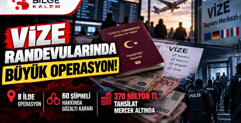 Vize Randevularında 370 Milyon TL’lik Soruşturma! 8 İlde Operasyon